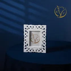 Personalized decorative picture frame standing photo frame handmade white ceramic framed photo