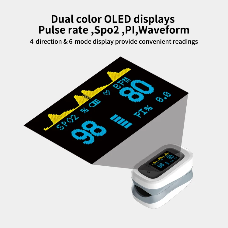 Yonker OLed Display handheld Oxi meter Portable Oxmetro Fingertip pulse oximeter finger medical digital oxymetre pulse