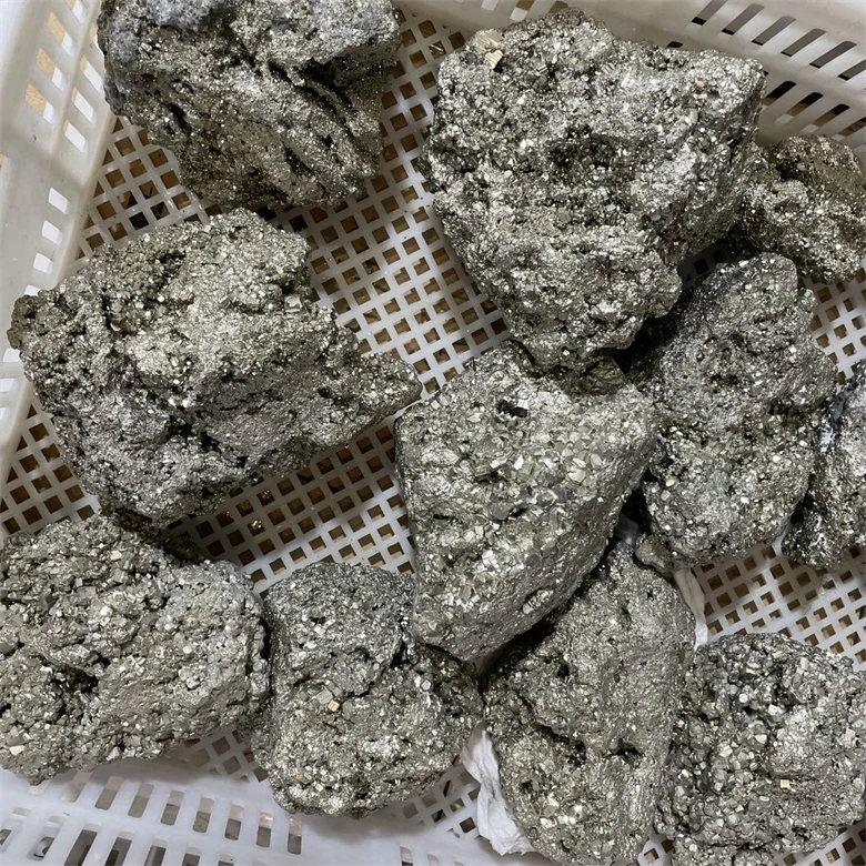 Natural raw pyrite mineral specimen stone pyrite ore rough chalcopyrite quartz crystal stone prices