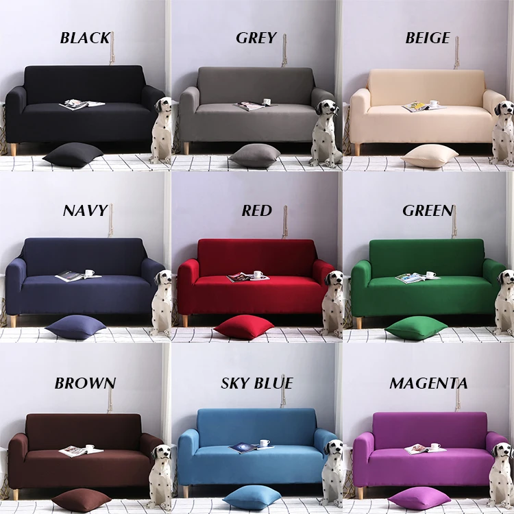 Wholesale Polyester Spandex Stretch Sofa Cover with Elastic