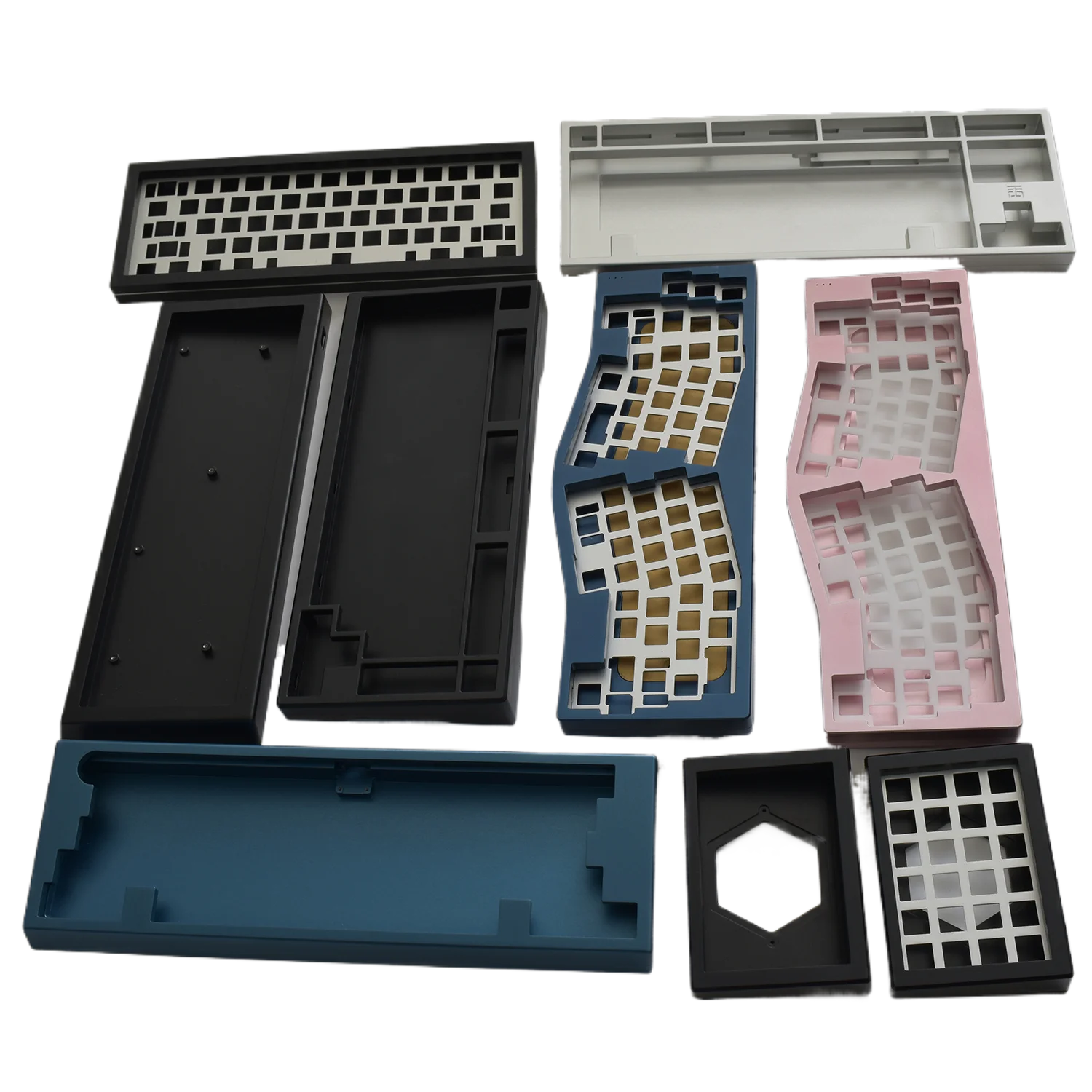 Mechanical Aluminum Kit 66 Key RGB Hot-Swap South-Facing Gasket-Mount Barebone CNC Keyboard Case