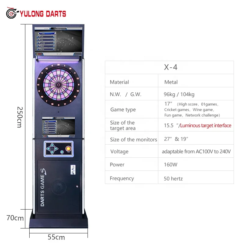 Hot selling Indoor Amusement Coin Operated Electronic Arcade online Soft Dart Board Game Machine For Sale