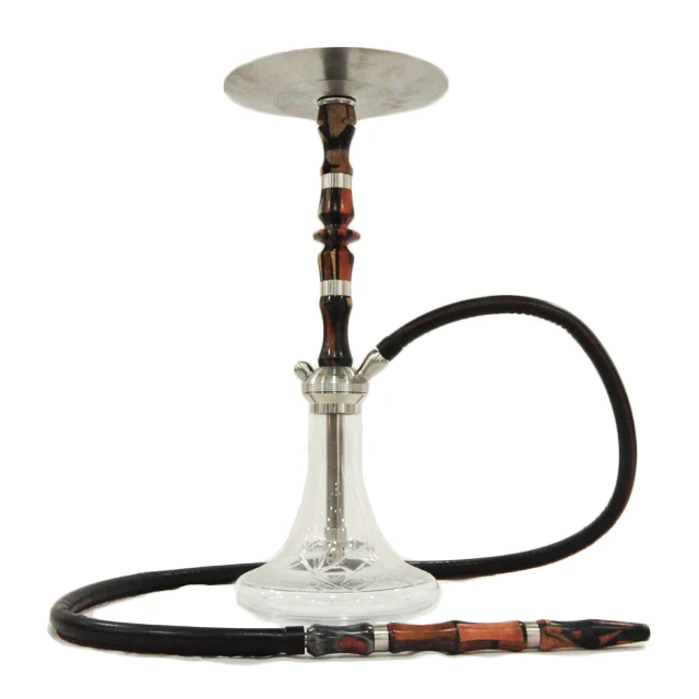 Hot selling new  stainless steel wooden middle shisha hookah for exporting