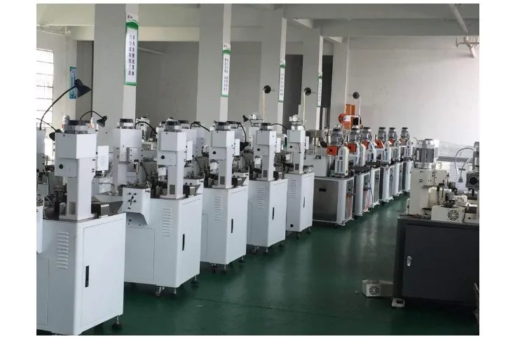 Semi Automatic Two Round Pin Plug Insert Terminal Crimping Machine