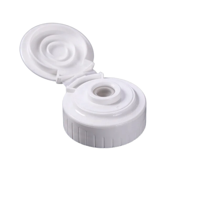 Wholesale 38/400 Plastic Flip Top Cap Lid With Silicone Valve For Sauce Tomato Bbq Ketchup Mustard Squeeze Bottle