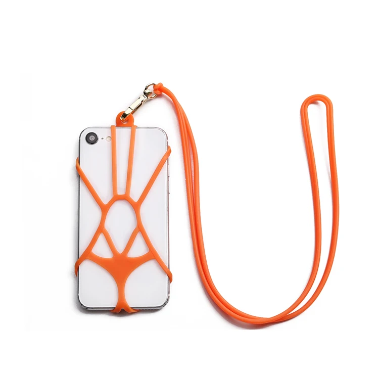 
Universal silicone necklace rope mobile cell phone case lanyard holder strap 