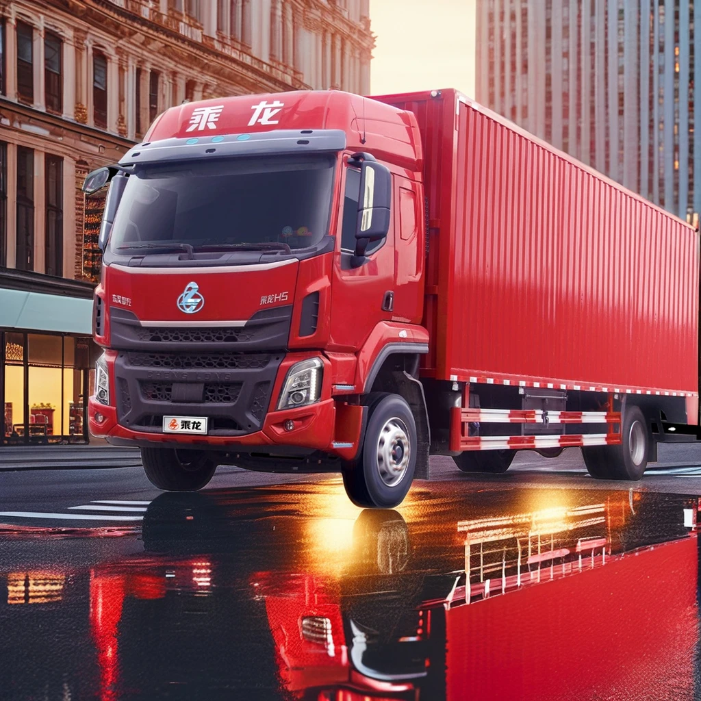 Dongfeng Liuzhou Chenglong H5 270HP 4*2 New 9.7m Diesel Van Truck Automatic Left-Steering Euro 5 Emission Standard Fast Powerful