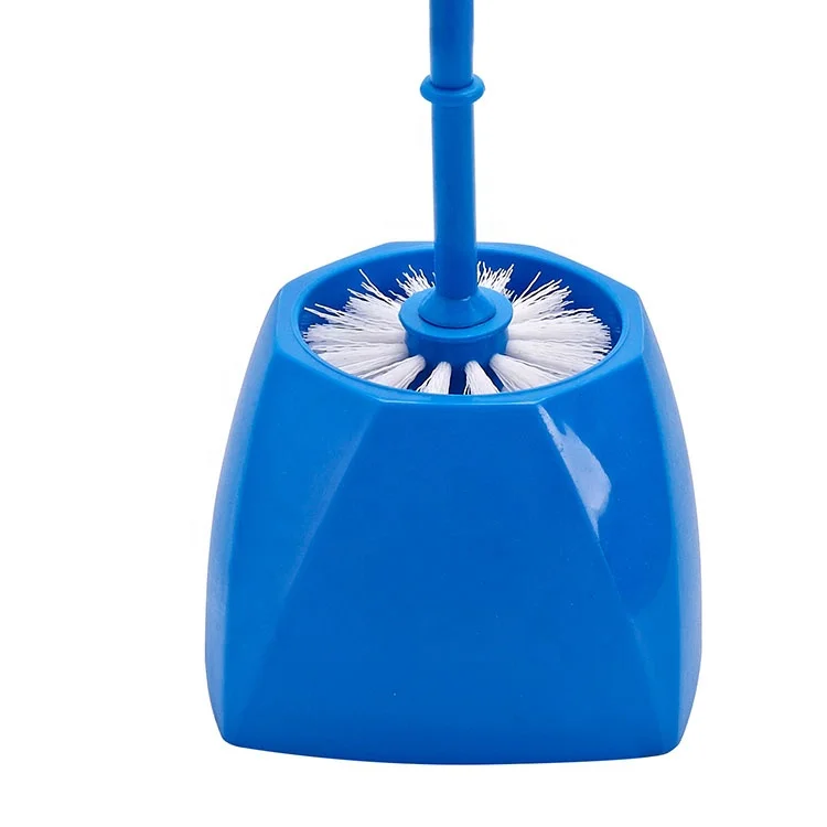 36*10 Bathroom Accessories Modern Hygienic Silicone Cleaning Toilet Brush Set Hand Sustainable Blue, White or Customized Color