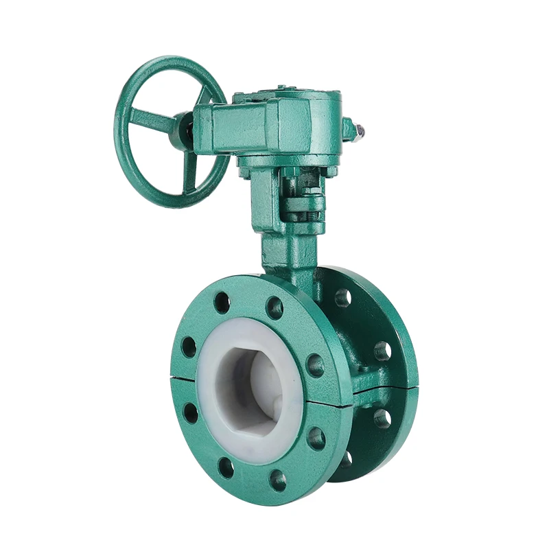 Литая сталь D341F46-16C турбины фланцевый клапан-бабочка полная PTFE подкладка используется в воде газе нефти химической и других областях