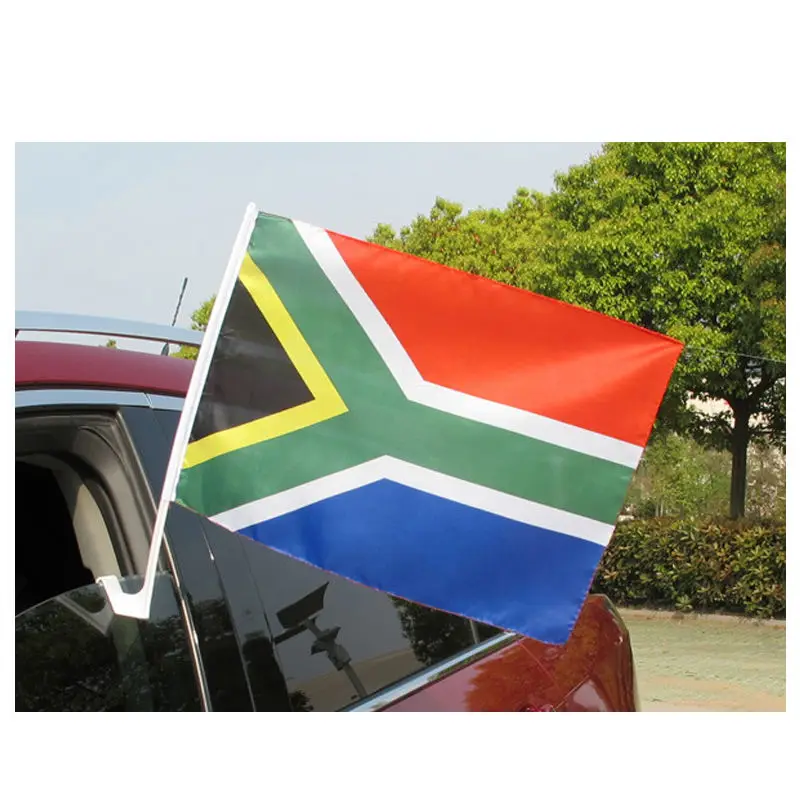 Huiyi Sublimation Sports Car Flags Custom Design Car Flags promotion Blank Sublimation Window Small Car Flag