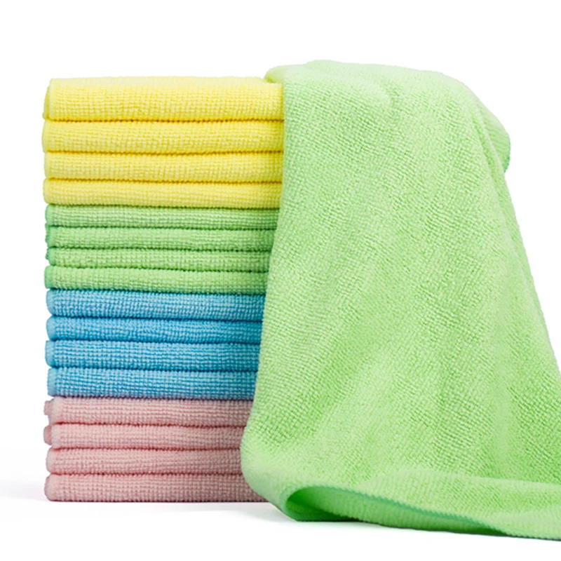 Fabric Wipe Custom Coral Fleece Hand Towel Microfiber Cleaning Cloth Dish Cloth Clothes