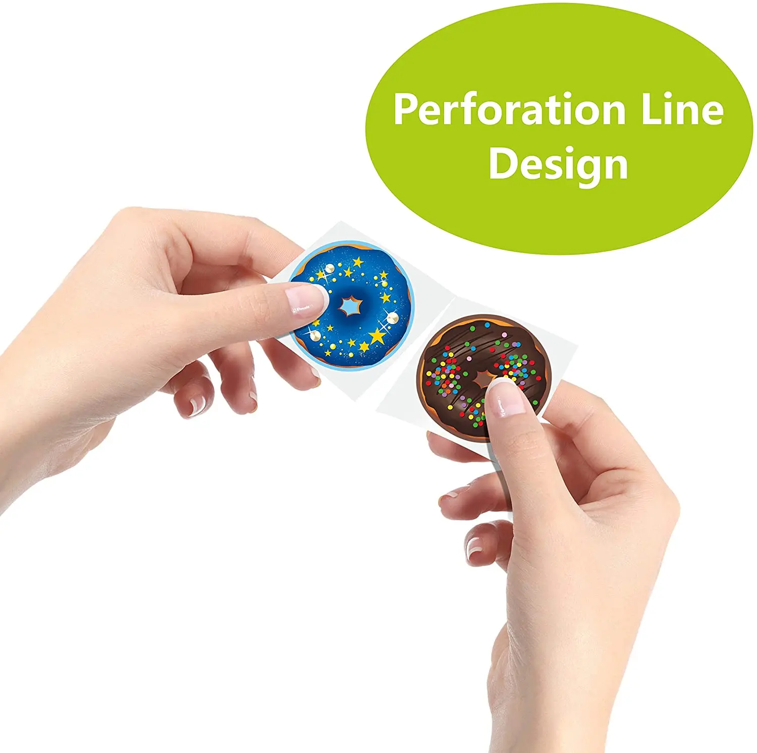 Doughnut Stickers Party Decoration Teacher Reward Encouragement Motivational Decals 16 Designs for Arts DIY Crafts