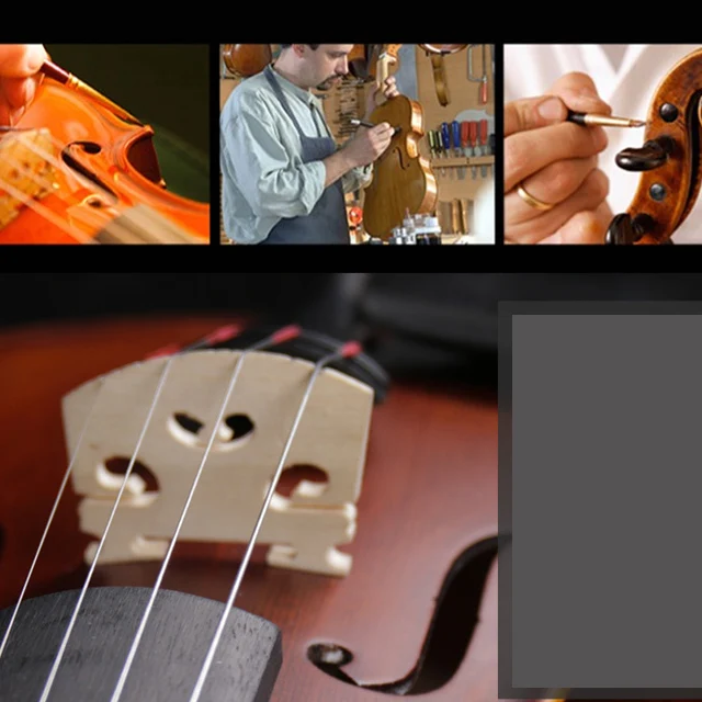 
Fengling Full Size Flamed Solid Wood Violin Handmade for Beginner 