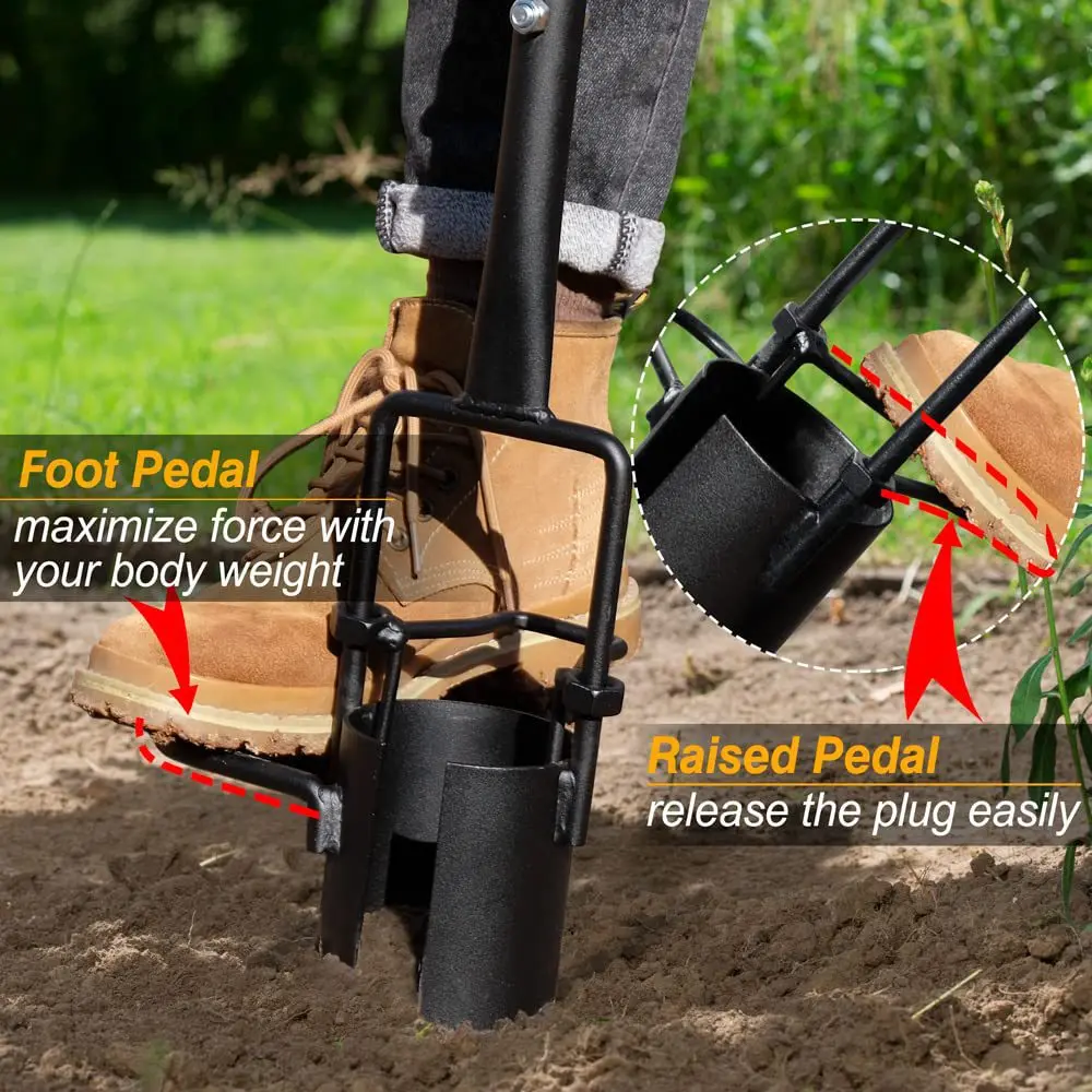 High Quality  Bulb Planter Tool For Soil Sampler Gardening Tools And Supplies Long Handle Garden Shovel