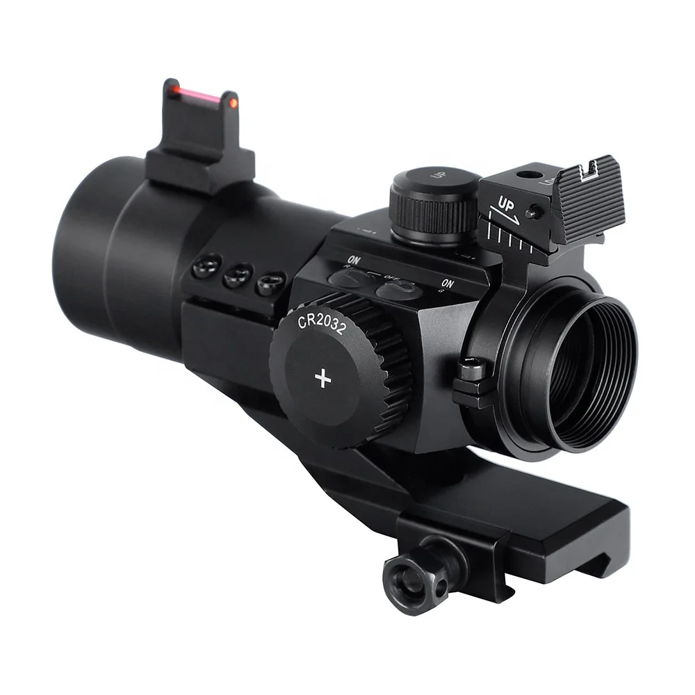 Ohhunt Optics OEM 1x30 Red Fiber Optic Tactical Reflex Sight Red Dot Sight Scope Fit For 20mm System