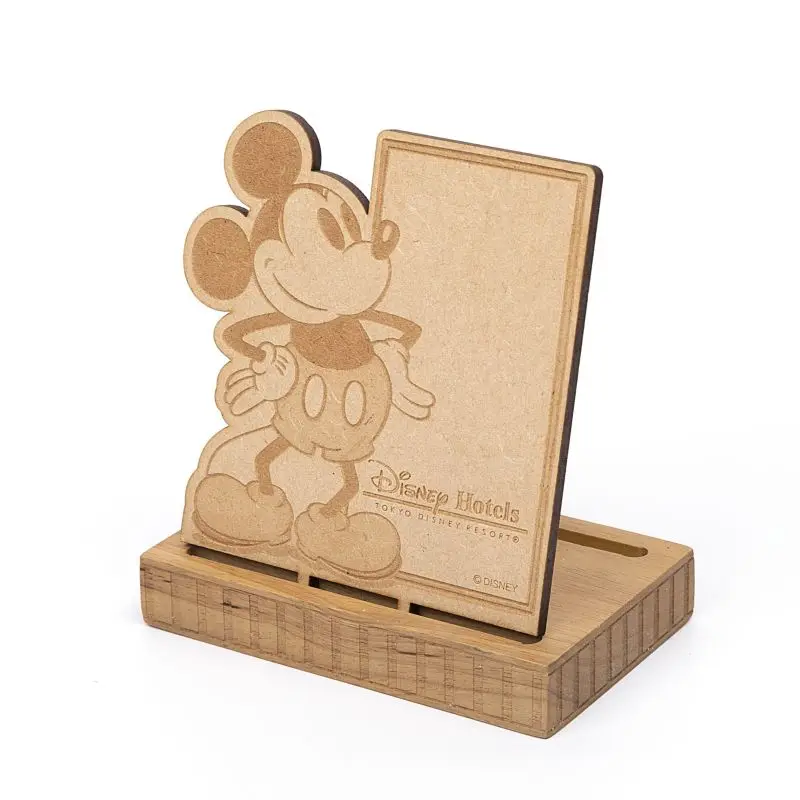 Wholesales Laser Cutting Logo Custom Landscape Wooden Postcard as a Souvenir Card Holder Wood Crafts