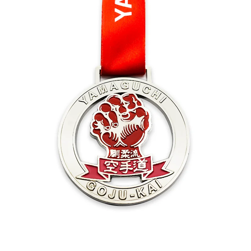 RENHUI Medallions Dragon Karatedo Grappling Karate Metal Crafts Sports Custom Medals and Trophies