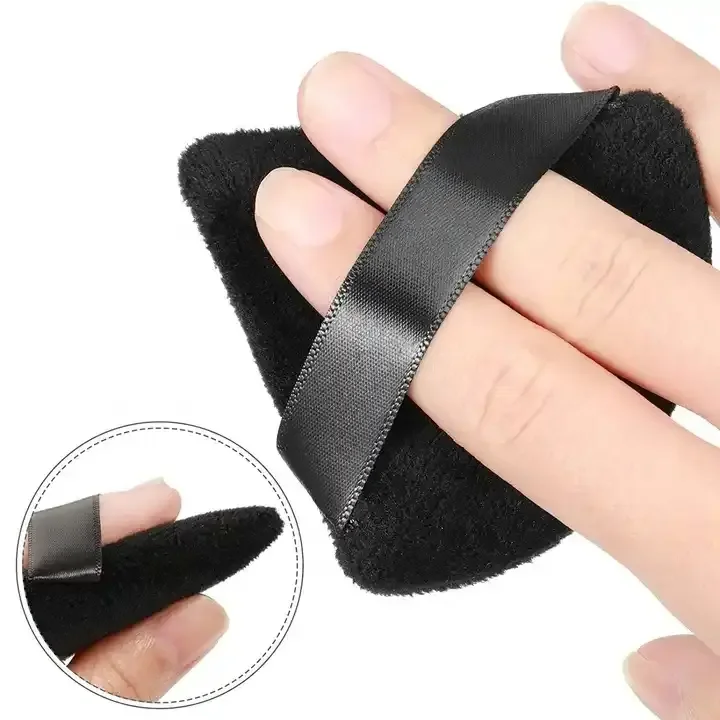 Amazohot Selling Makeup Cosmetic Sponge Loose Powder Puff Private Flocking Powder Puff