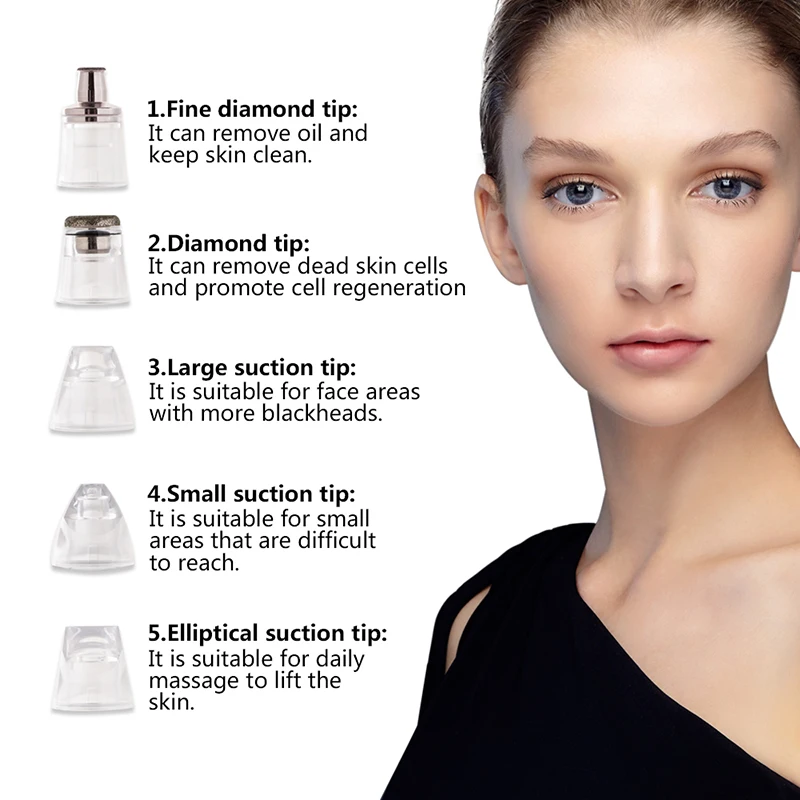 Microdermabrasion Portable Diamond Microdermabrasion System Diamond Tip Dermabrasion Crystal Microdermabrasion