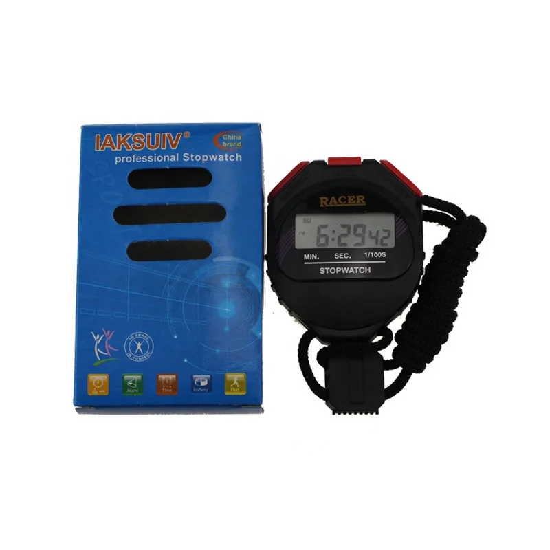 Wholesale Sports Digital Wrist Stopwatch for Running Handheld