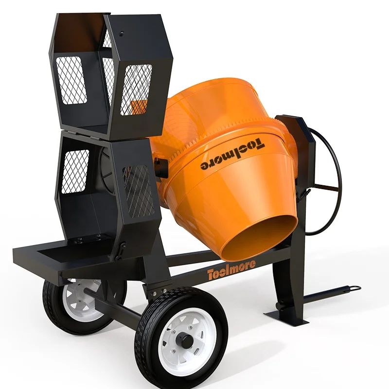 Megaim 260L two wheels gasoline engine towable concrete mixer powerful cement mixer