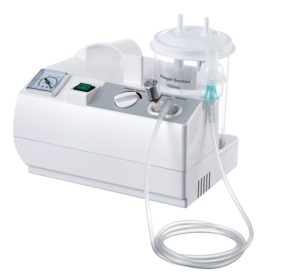 Medical Portable Nasal Phlegm Electric Suction multi- function suction unit and nebulizer for hospital and home use