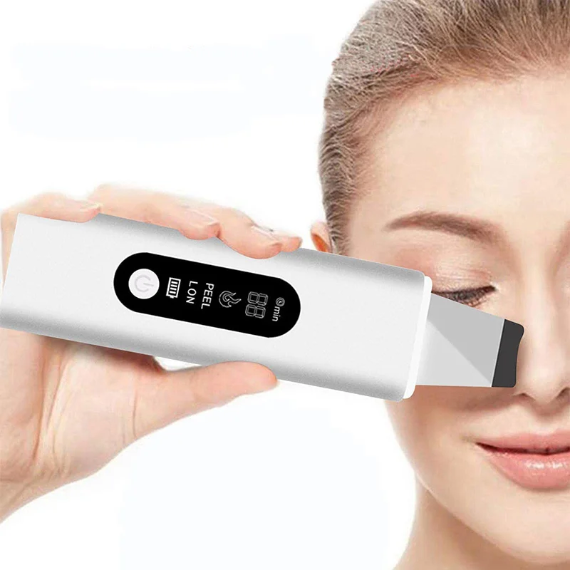 J&R Premium Portable Deep Face Spatula Peeling Cleaning Electric Ultrasonic Skin Facial Scrubber