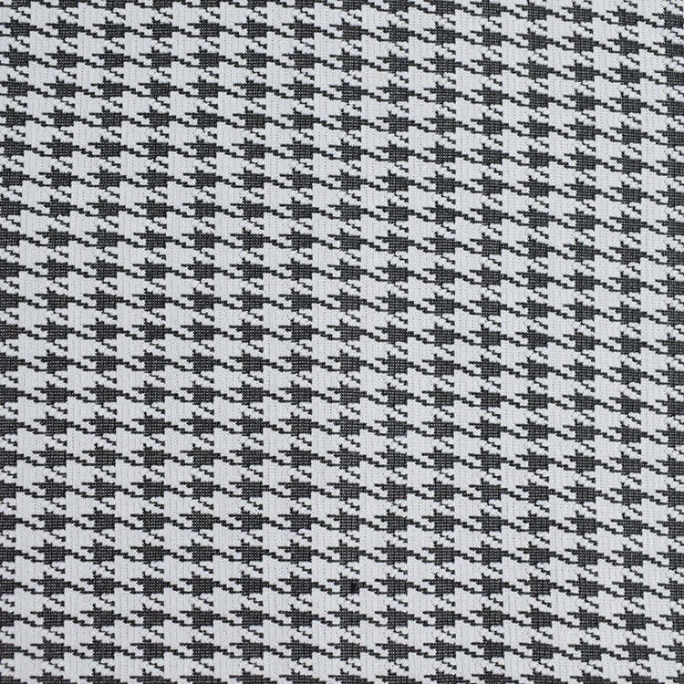 Manufacturer Wholesale Black And White Striped Jacquard Yarn dyed Thick Satin fabric