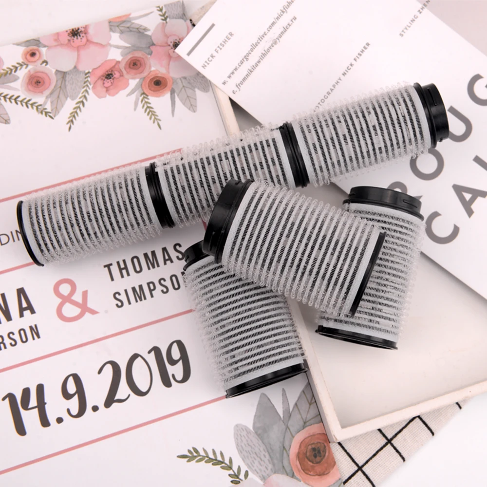 Small Medium Large Hair Holding Roller Set Nylon Curl Plastic Hair Rollers Hair Styling Loop Roller