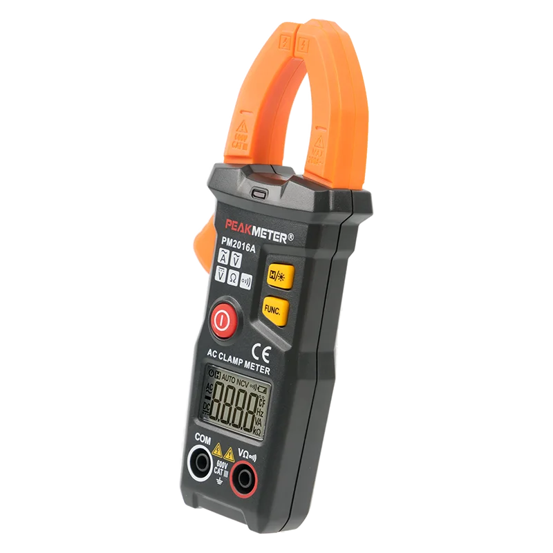 Peakmeter PM2016A 2022 самый популярный цифровой ce умный автоматический переменный ток портативный мини карманный зажим