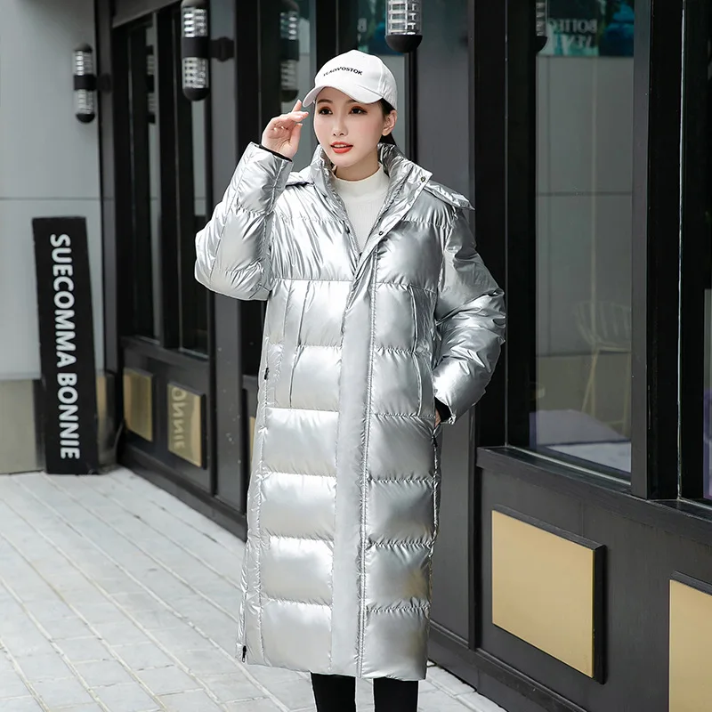 2021 New Style Model Factory High Quality Black Wind Proof Breathable Overcoat Custom Bomber Popular Long Down Jackets For Men