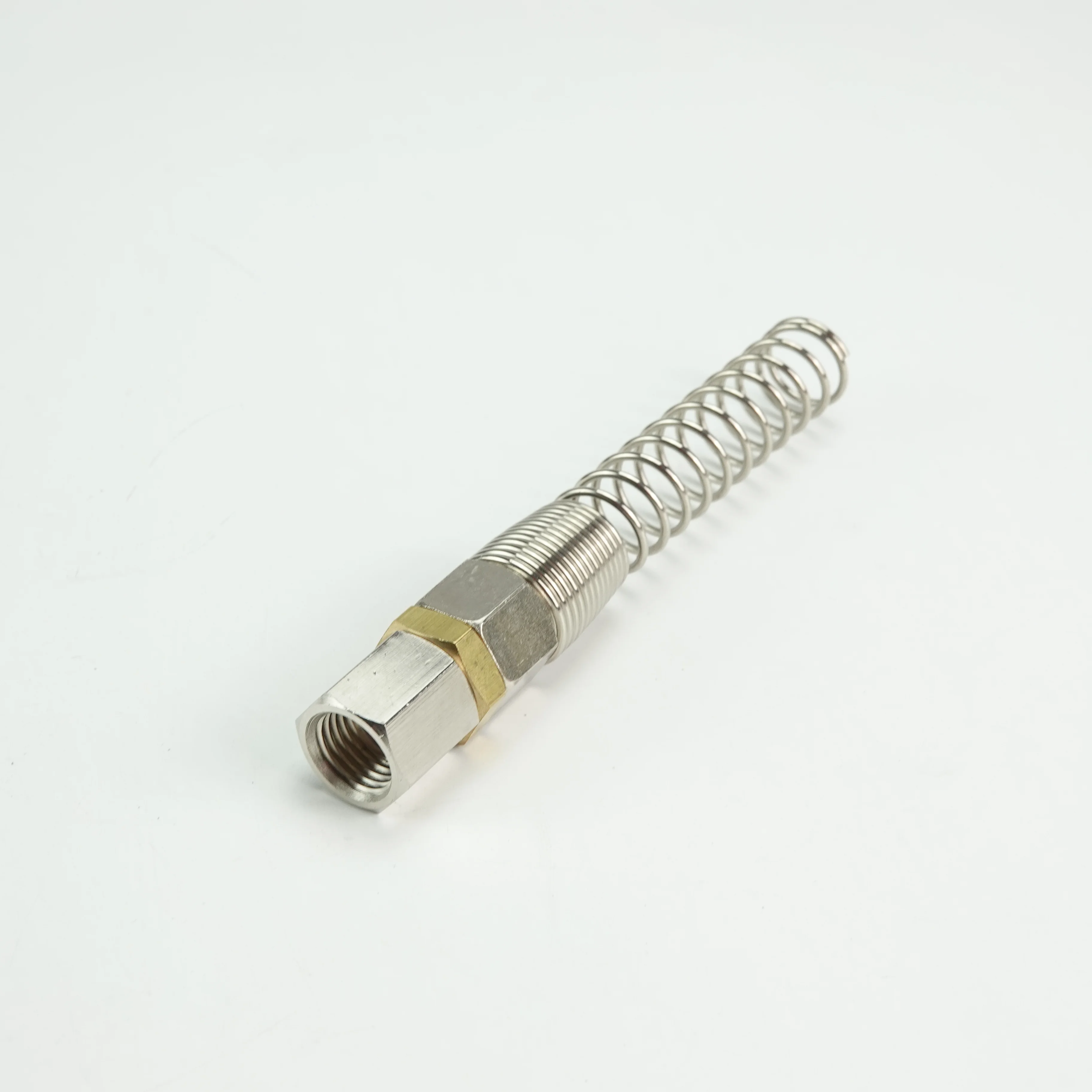 air swivel fittings rotating connector 360 degree brass with spring guard ball type for pu hose Duct fittings