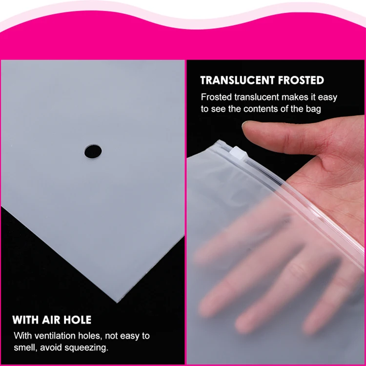Custom Logo Fashion Jewelry Small PE Zip Lock Bag Plastic Packaging Bag Transparent Zip Lock Custom Logo Bags