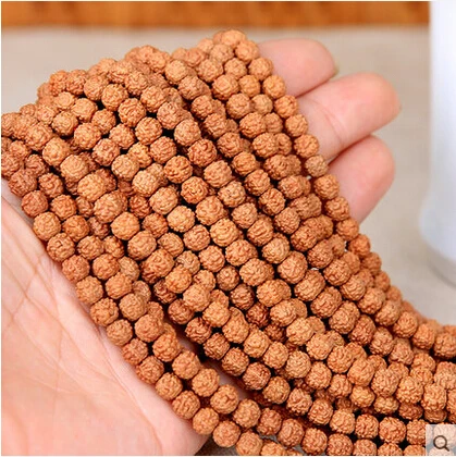  9 мм круглые натуральные бусины Bodhi 108 Браслеты китайские Rudraksha Mala для изготовления ожерелья ювелирных