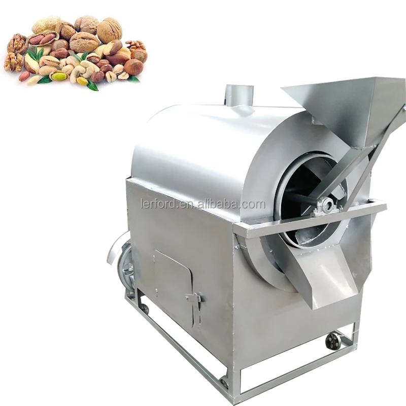 New Commercial Food Processing Wood Fire Coffee Roaster Electric/Gas Peanut Roaster