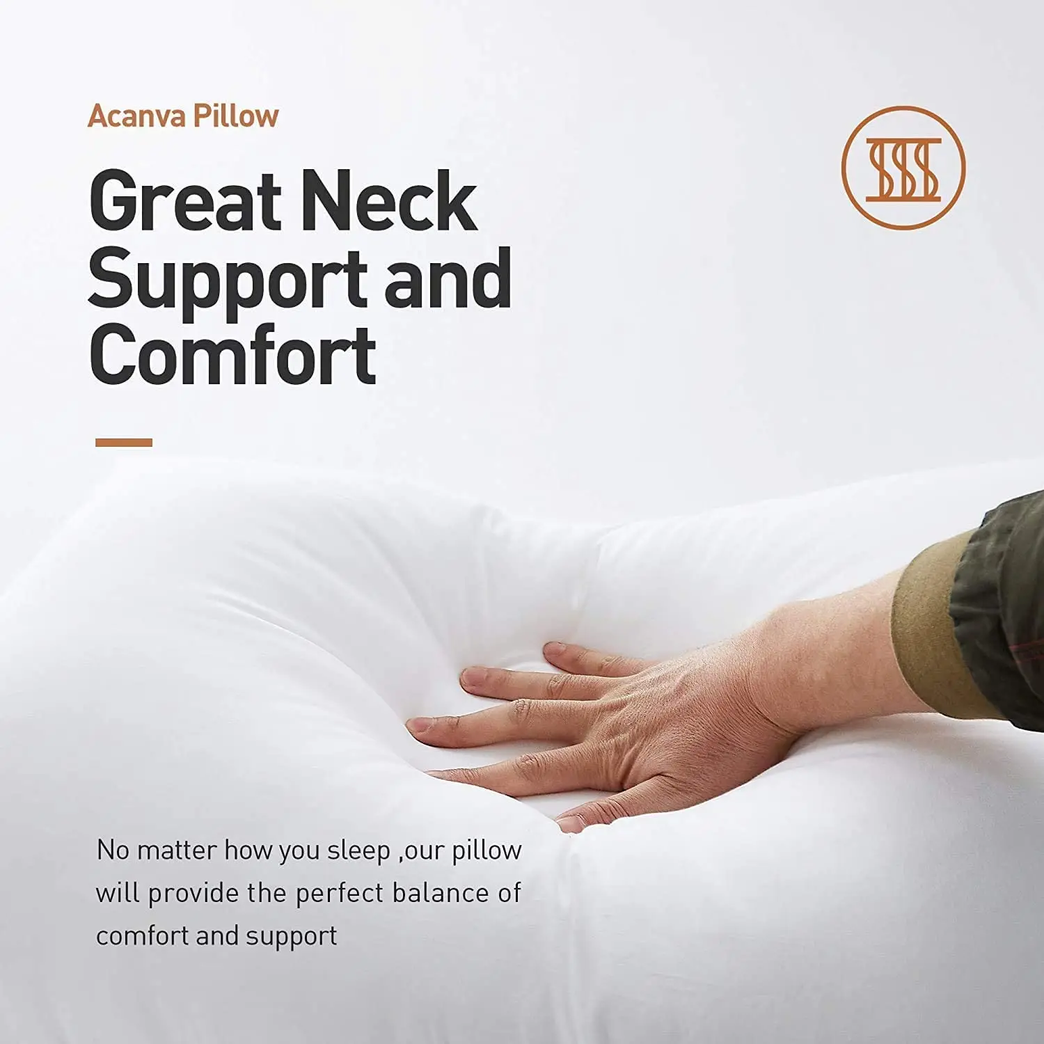 Anyu High Quality Low Price Sale Soft Like Cotton 100% Polyester Filling Materials Brushed Microfiber bed function Pillow