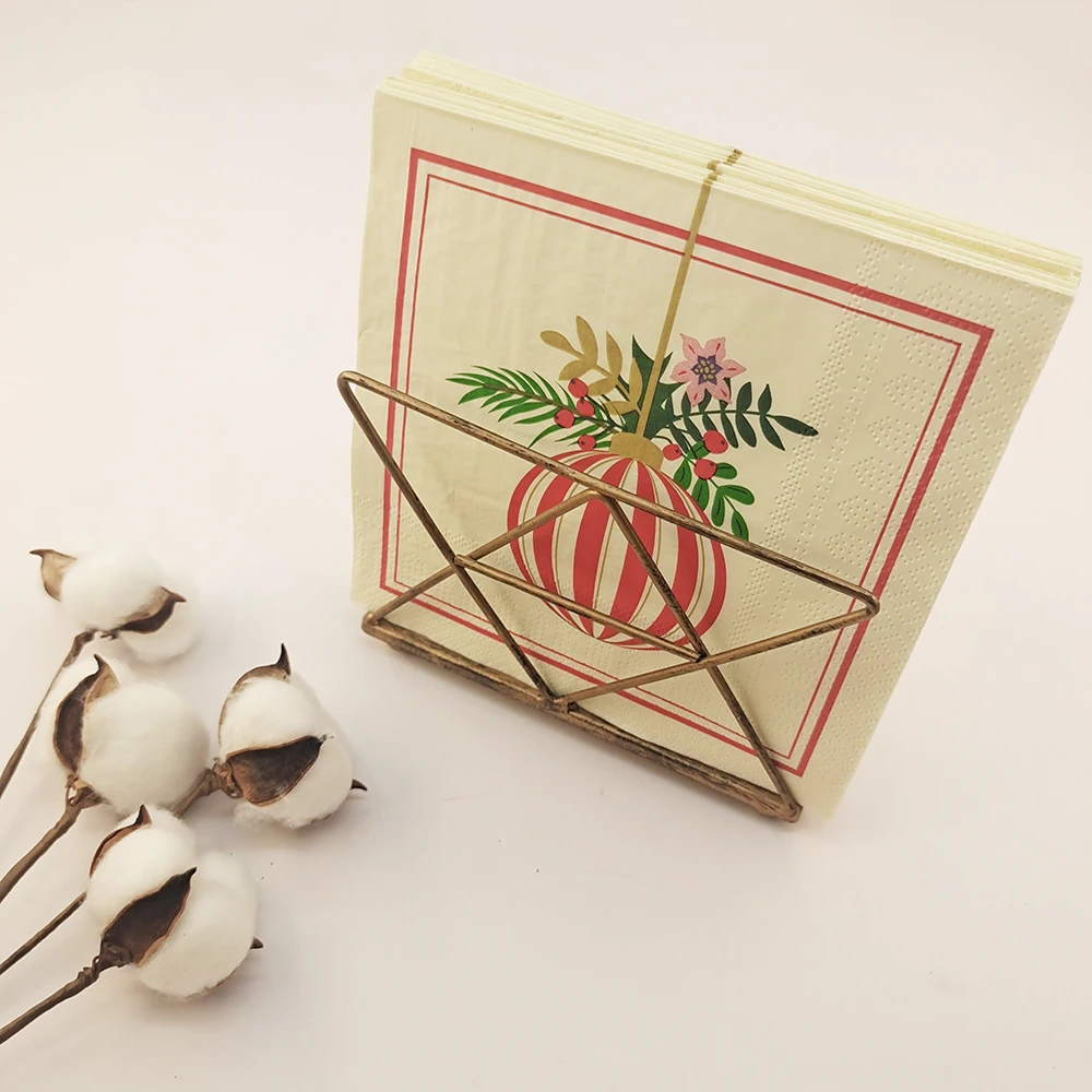 New design printing Yellow Lantern Festival celebration elegant dinner napkins Disposable printed tissue paper