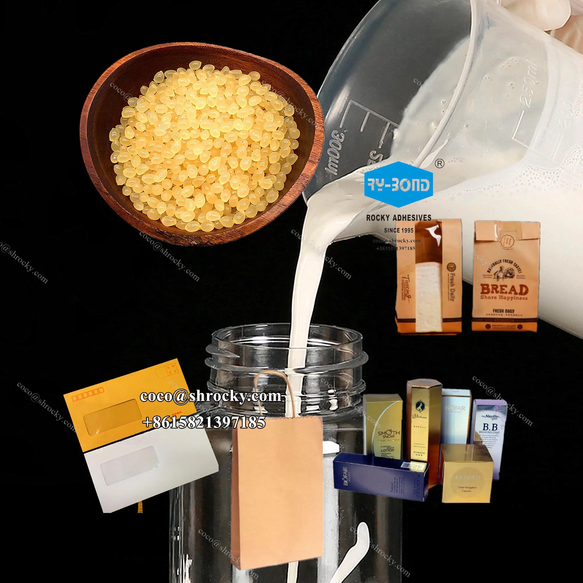 Хороший склеивающий пакет для покупок горячий клей картонной коробки холодный на водной основе