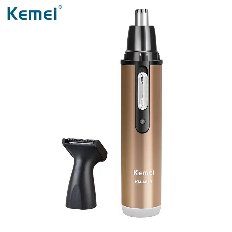 Kemei перезаряжаемые электрический триммер для носа KM-6629hair 2 в 1 уход за