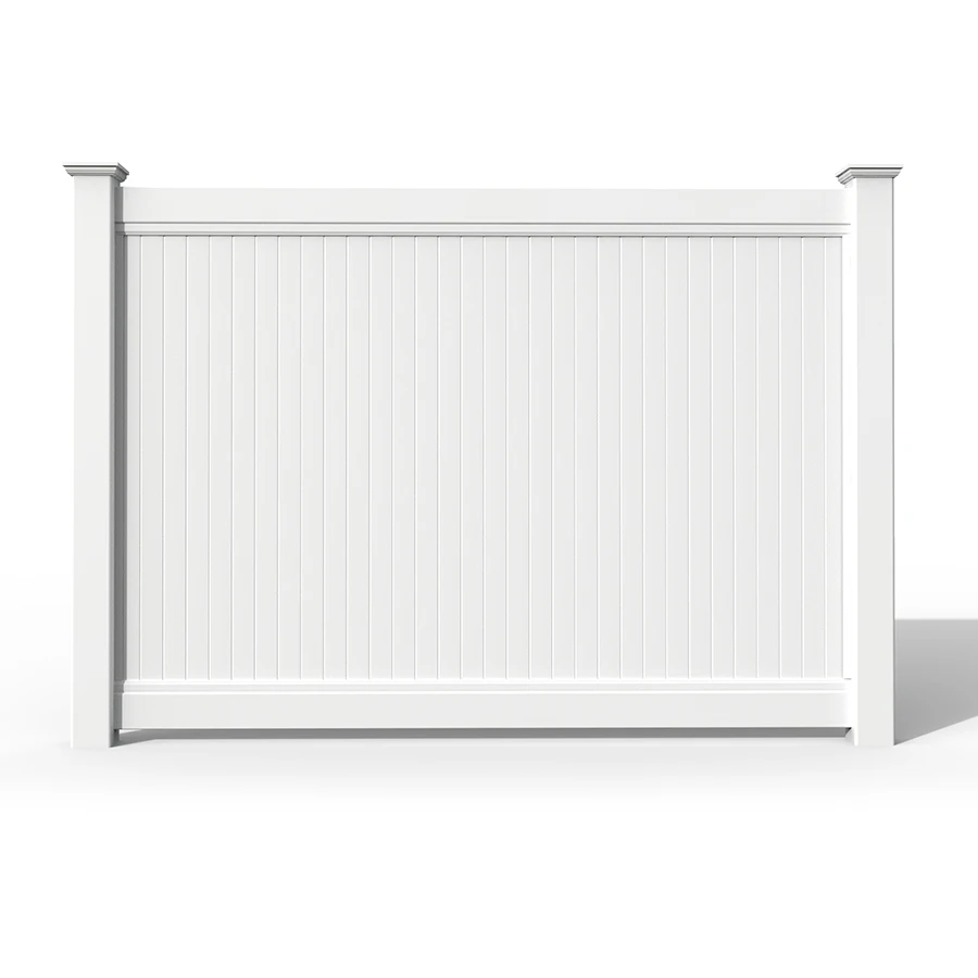 hot sale black high wind vinyl privacy fence for garden