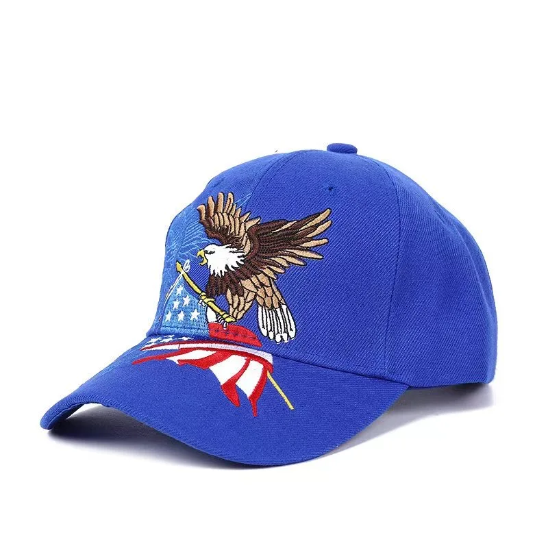2024 New style of baseball caps outdoor adjustable sport golf hats with embroidery eagle for men snapback hat