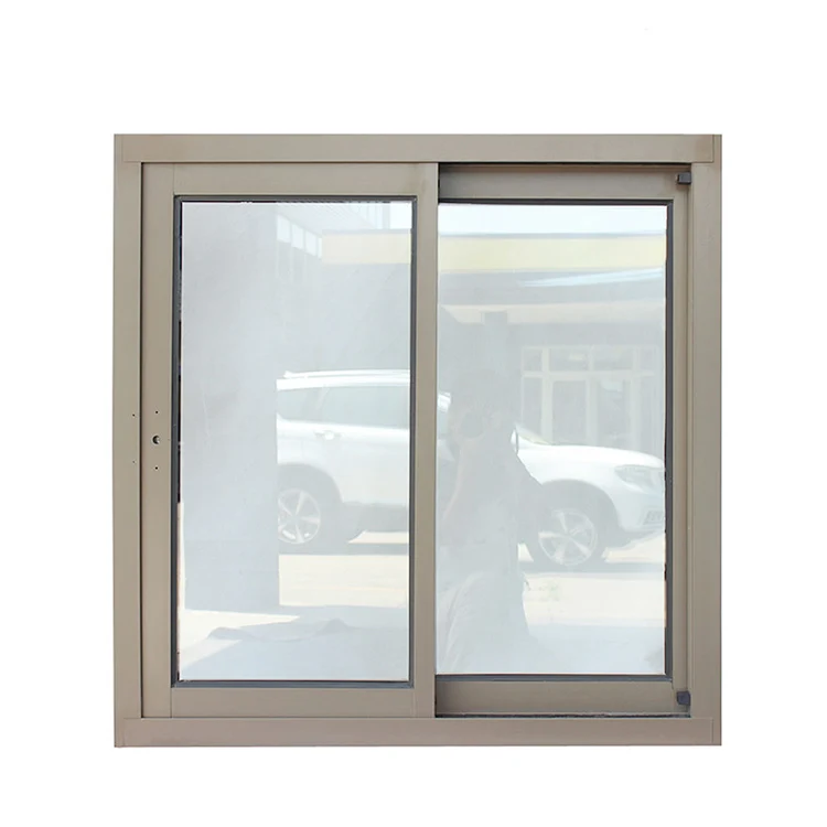 Customize simple design sliding window double glazed aluminum alloy glass sliding windows
