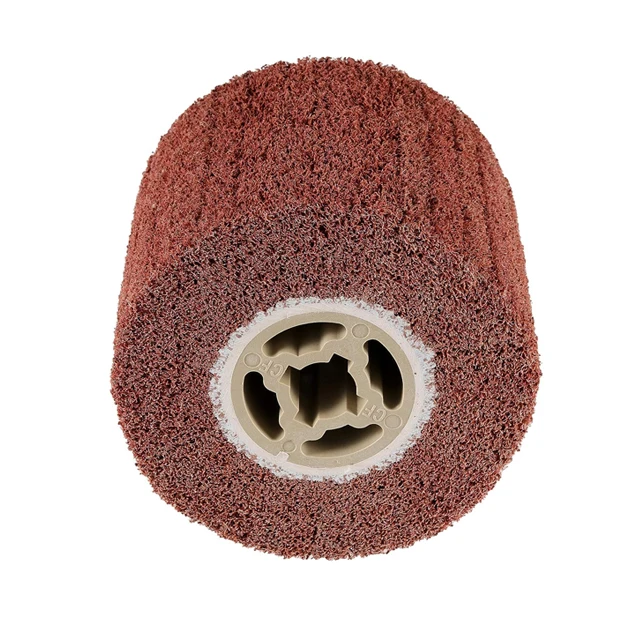 Non-woven Polishing Brush Wire Drawing Wheel For Stainless Steel Copper aluminum Nylon Abrasive Flap Drum
