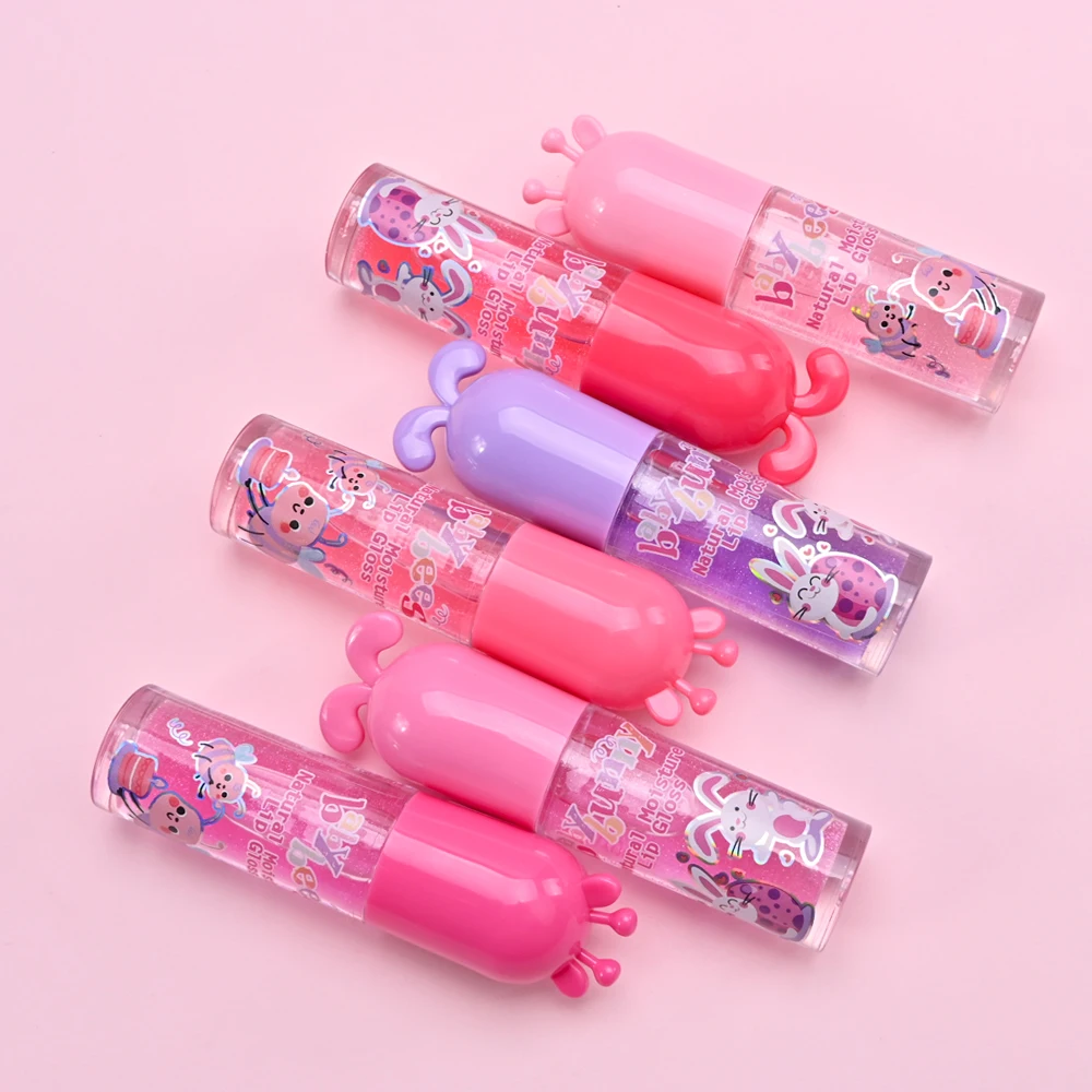 Mini Lip Gloss Color Lipstick Waterproof Roll bead lip glaze Stick Lip Balm Female  Jelly Lipstick