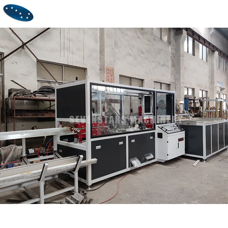 Sevenstars Automatic Plastic PVC trunking cable profile punching machine