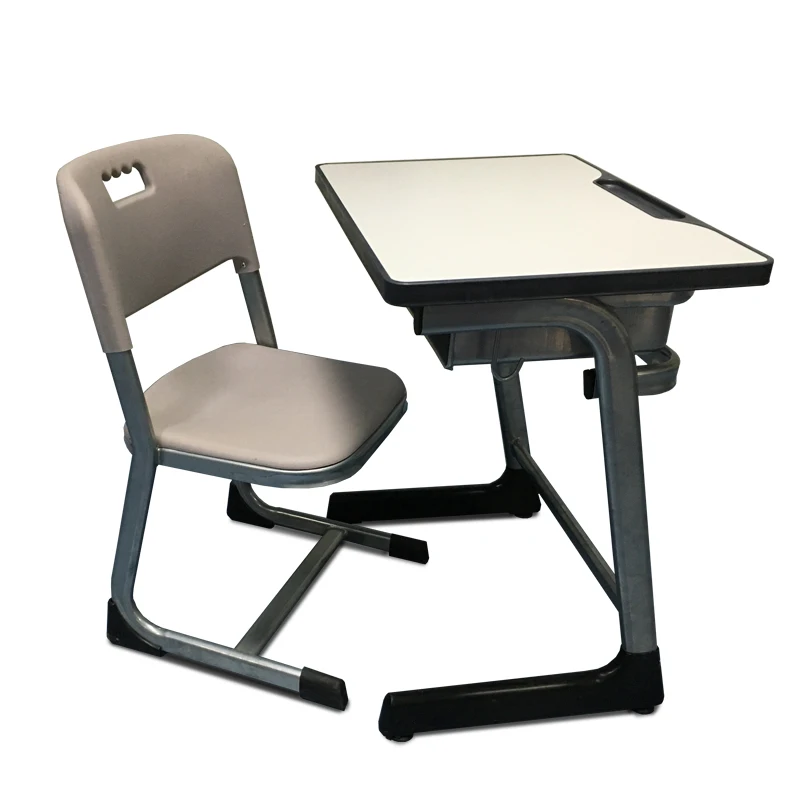Factory supply School Furniture Table Desk Writing Single Seater School Desk Chair Student desk