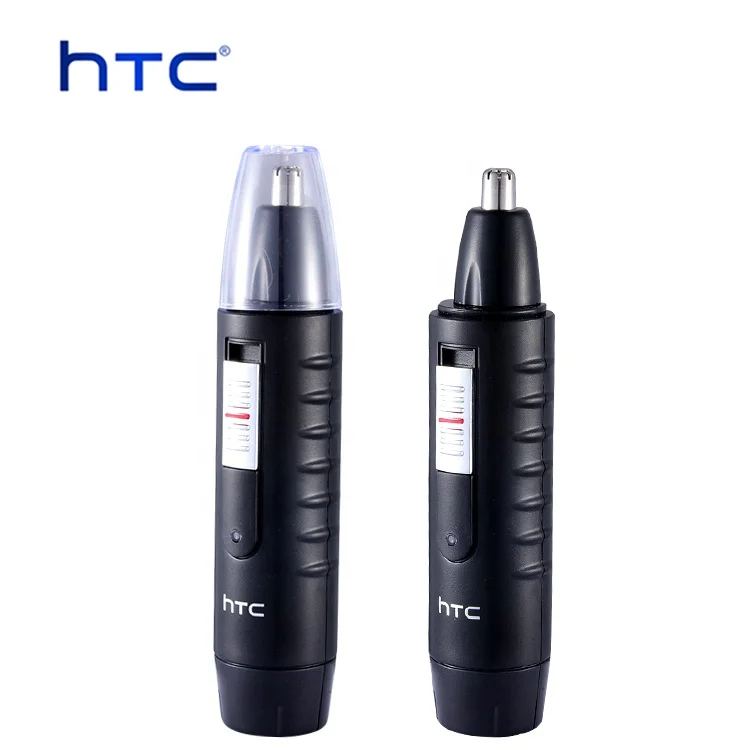 HTC round tipped top rated nose trimmer 3in1 car matte eyebrow shaving ear green