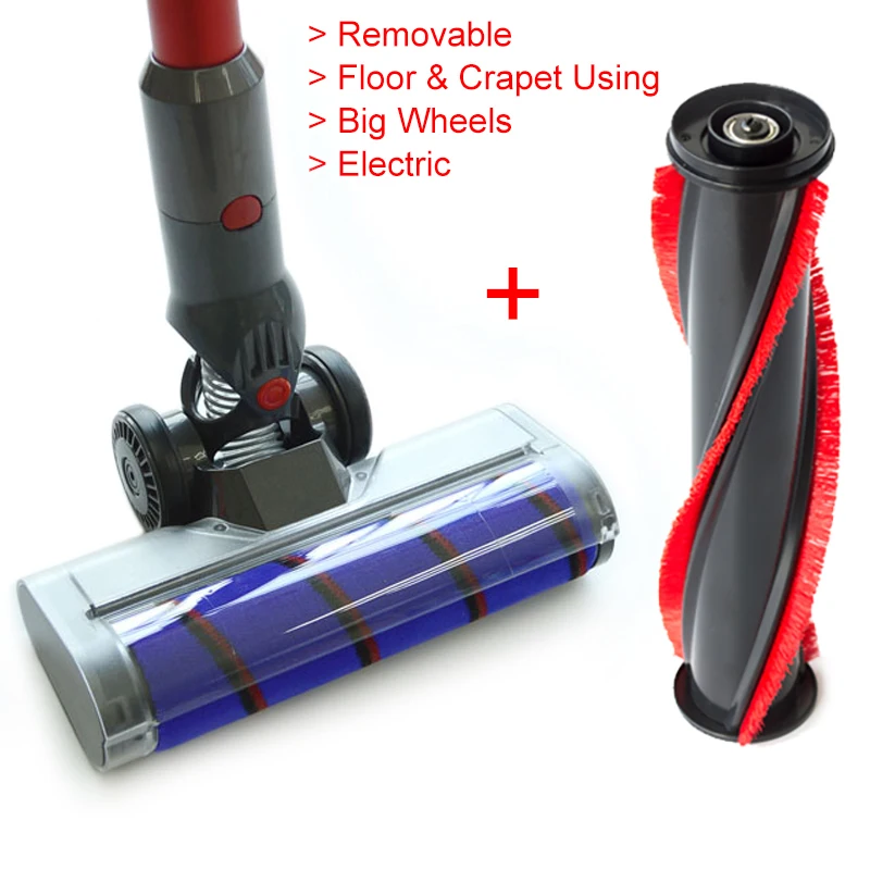 LAYO Electric Hard Floor Carpet Vacuum Cleaner Motor Head Brush For Dysons V7 V8 V10 V11 V15 Vacuum Cleaner Parts Accessories