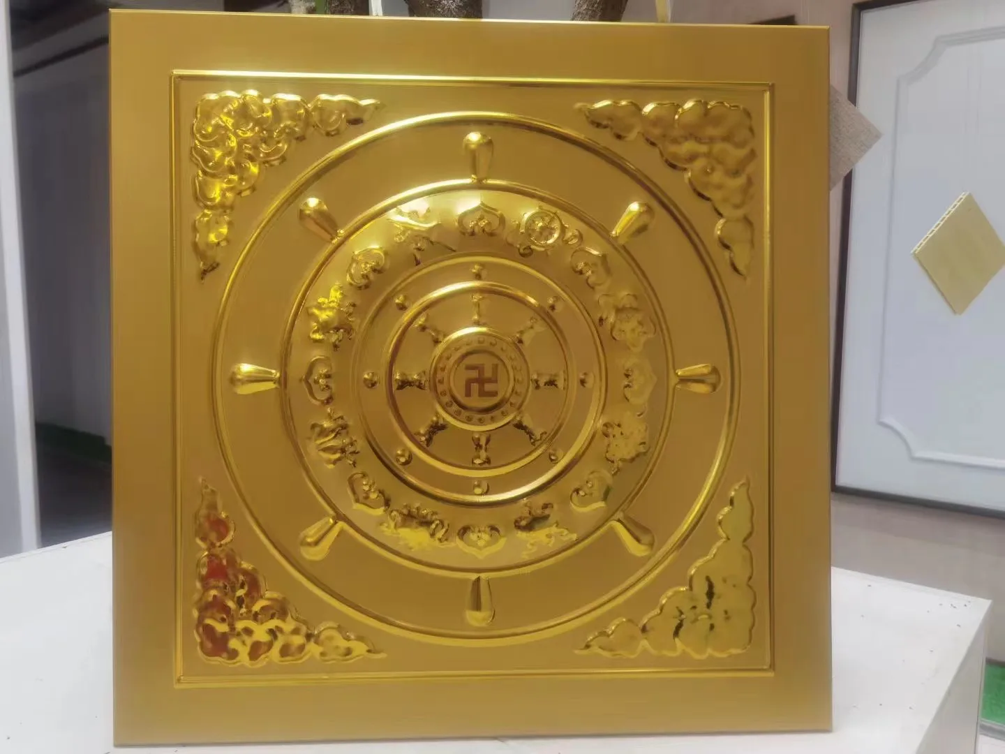 3D Temple Clip in Ceiling Tile Metal Interior Temple Ceiling Panel