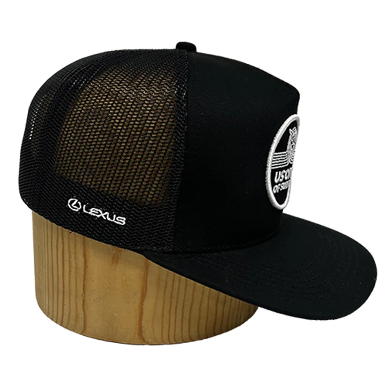 Factory sales Custom breathability high quality mesh trucker caps printing logo flat brim plain hip hop hat